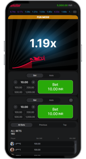 Aviator crash at 1.19x multiplier